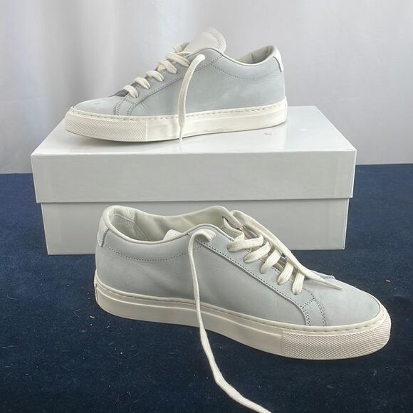 Woman by Common Projects Grey Suede Lace Sneakers with Box
